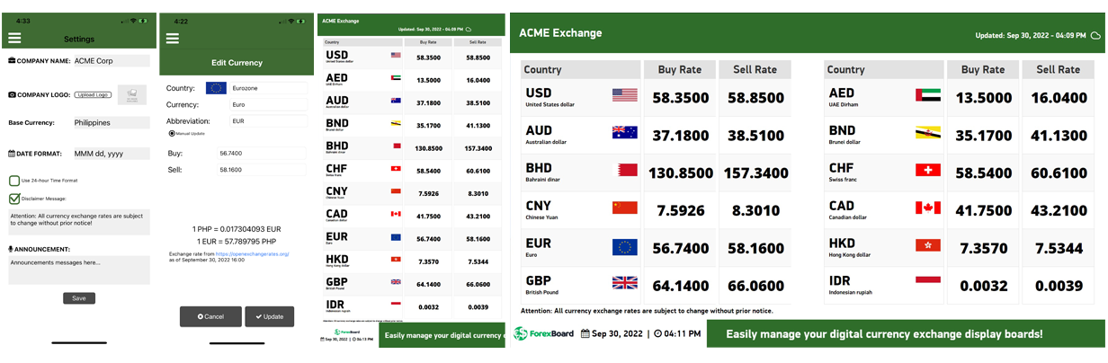 Forex Board Screenshot